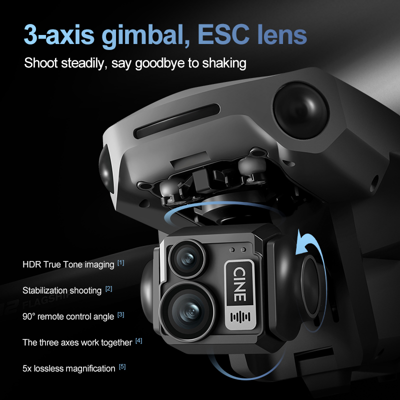8K 3 Axis Gimbal Brushless 7.2 - Drone Gps Module 评论和价格