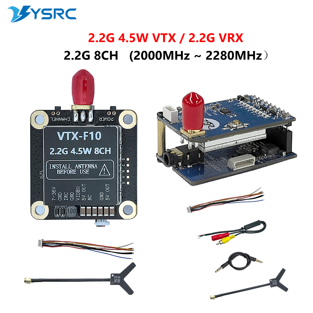 2.0-2.2G 4.5W VTX 8CH FPV Vide - Drone Transmitter 评论和价格