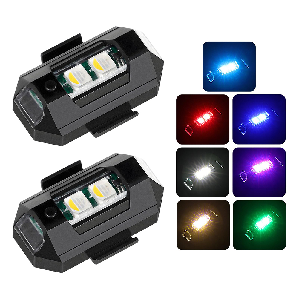 2PCS Mini LED Strobe Lights De - Drone Led Light 评论和价格
