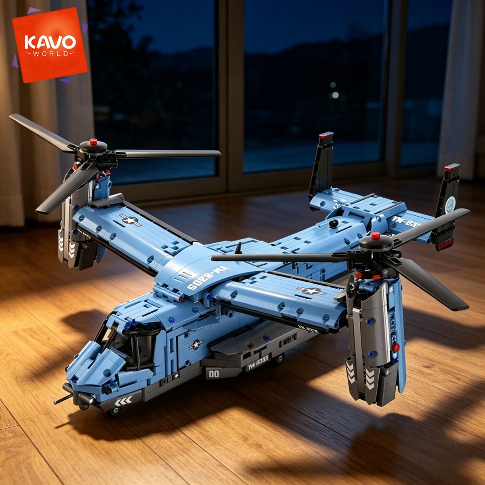 KAVOWORLD 1486PCS V-22 Osprey  - Jjrc Drone X12 评论和价格
